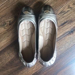 Coach ballet flats rose gold size 6